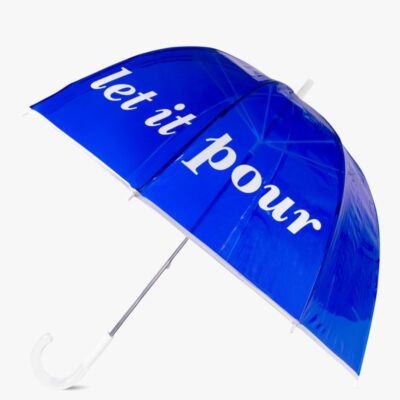 Let It Pour Clear Umbrella