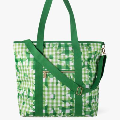 Daisy Gingham Cooler Tote