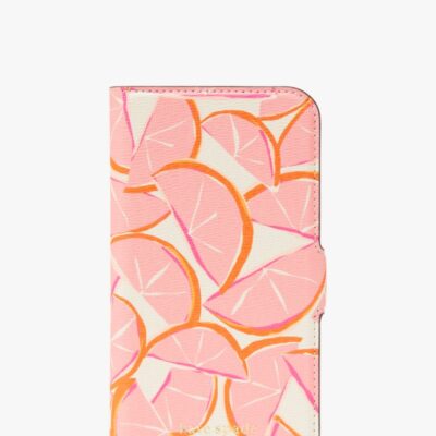 Spencer Grapefruit iPhone 13 Pro Magnetic Wrap Folio Case