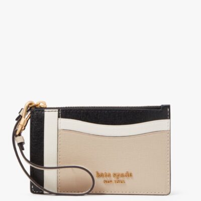 Morgan Colorblocked Card Case Wristlet