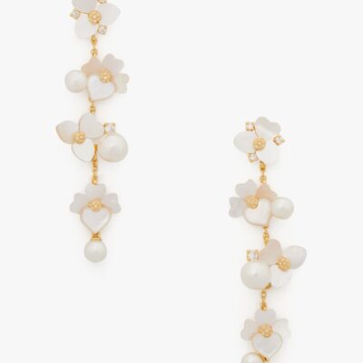 Precious Pansy Statement Linear Earrings