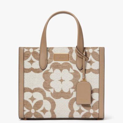 Spade Flower Monogram Manhattan Chenille Small Tote