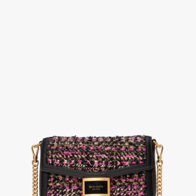 Katy Tweed Flap Chain Crossbody