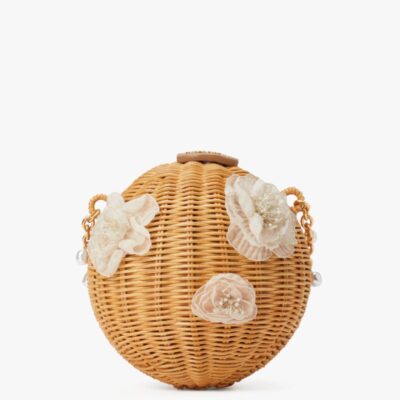 Bridal Wicker Bouquet Lantern Crossbody