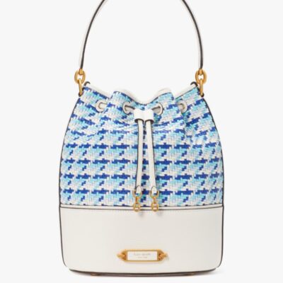 Gramercy Woven Medium Bucket Bag