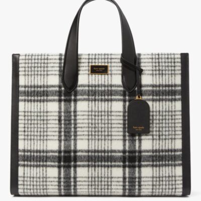 Manhattan Studio Plaid Large Tote