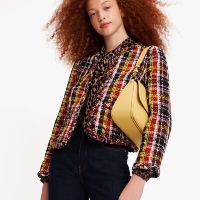 Art Plaid Tweed Jacket