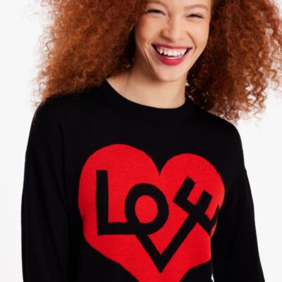 Love Heart Intarsia Sweater