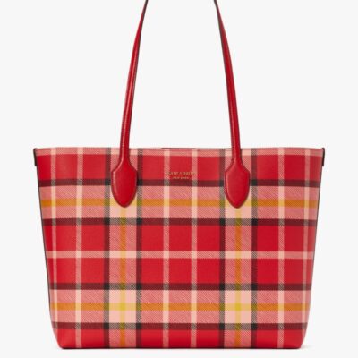 Bleecker Museum Plaid Large Tote