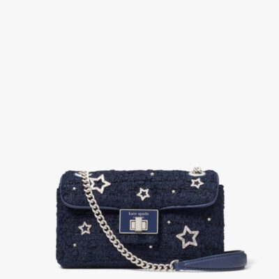 Evelyn Embellished Tweed Small Shoulder Crossbody