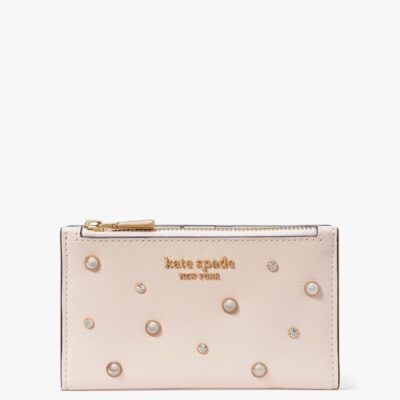 Purl Embellished Small Slim Bifold Wallet