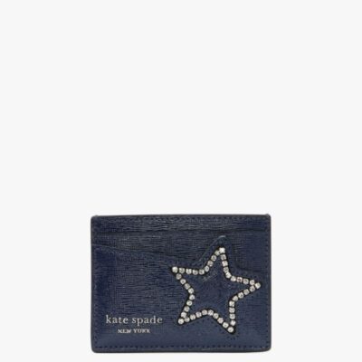 Starlight Patent Saffiano Leather Cardholder