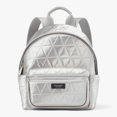 Sam Icon Quilted Satin Small Backpack