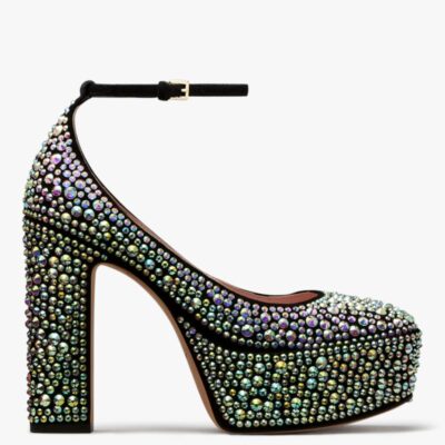 Gia Pavé Platform Pumps