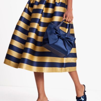 Awning Stripe Midi Skirt