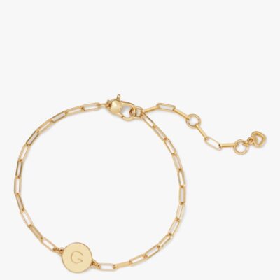 G Initial Chain Bracelet