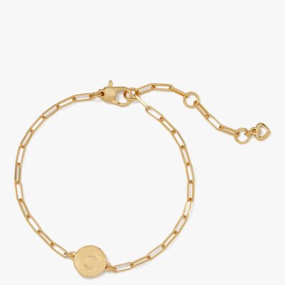 C Initial Chain Bracelet