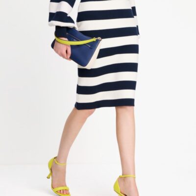 Awning Stripe Pencil Skirt