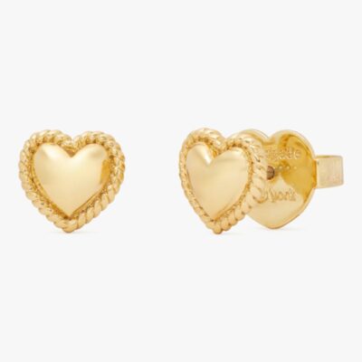 Golden Hour Mini Heart Studs