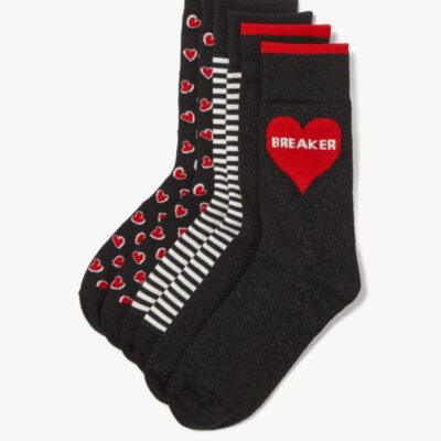 Valentine 3 Pack Boxed Crew Socks