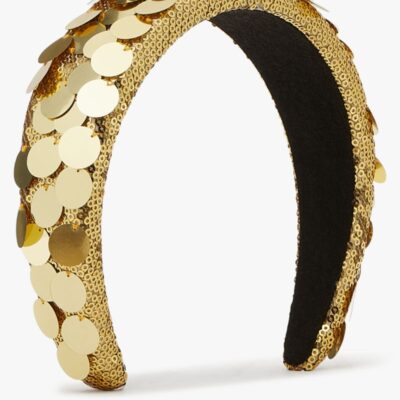 Gold Lamé Sequin Embellished Headband