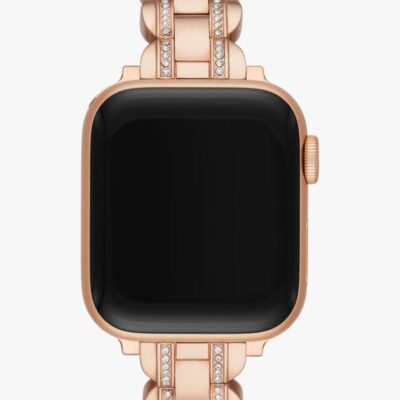 Rose Gold Pavé Scallop Link 38/40 Mm Band For Apple Watch®