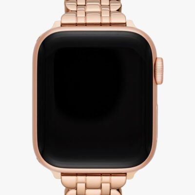 Rose Gold-tone Scallop Link Stainless Steel Bracelet 42/44/45mm Band For Apple Watch®