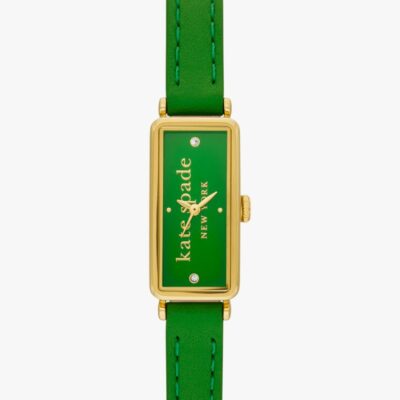 Rosedale Green Leather Watch