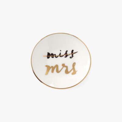 Miss To Mrs Ring Dish