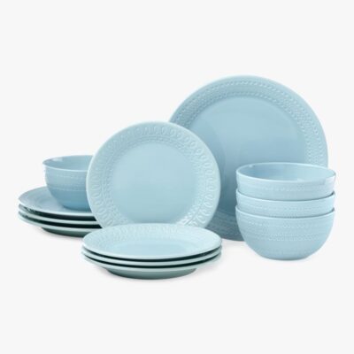 Willow Drive Blue 12-piece Place Setting