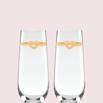 With Love Stemless Toasting Flute Pair