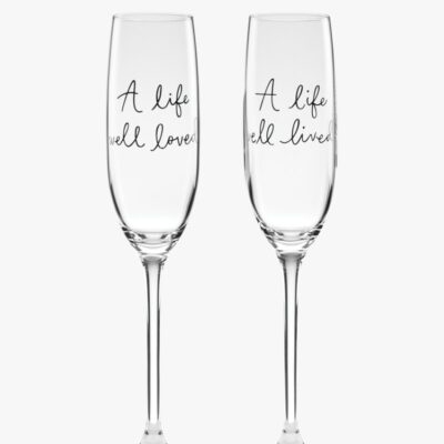 A Charmed Life Toasting Flute Pair