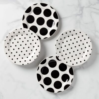 On The Dot 4-piece Accent Plate Set