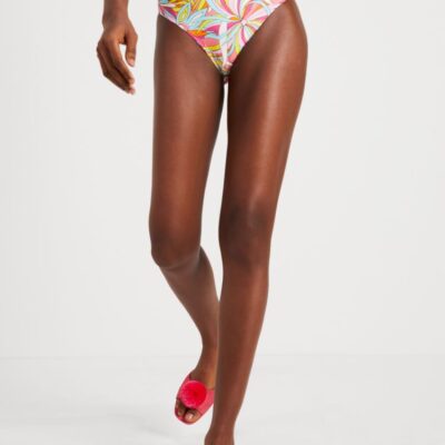 Anemone Floral High-waist Bikini Bottom