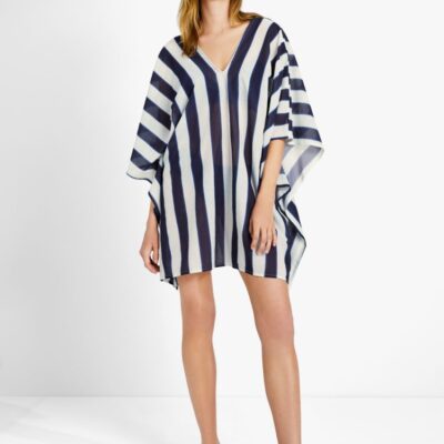 Awning Stripe Cover-up Caftan