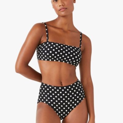 Lia Dot Square-neck Bikini Top