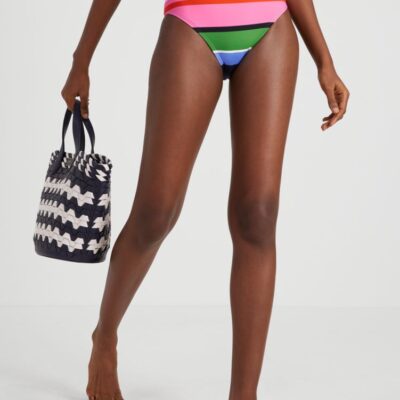 Sunny Day Stripe High-waist Bikini Bottom