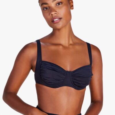 Shirred Underwire Bikini Top