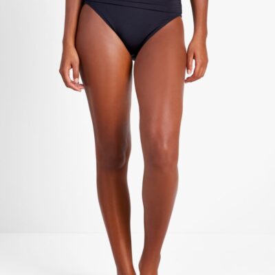 Shirred High-waist Bikini Bottom