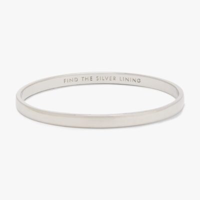 Silver Lining Idiom Bangle