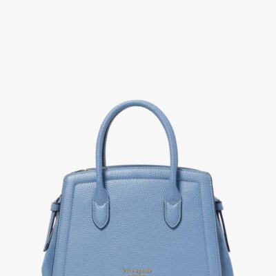 Knott Pebbled Leather & Suede Mini Satchel