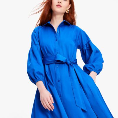 Poplin Midi Dress