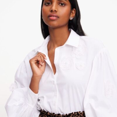 Organza Flower Andie Shirt