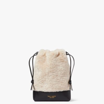 Eva Faux Shearling Bucket Phone Crossbody