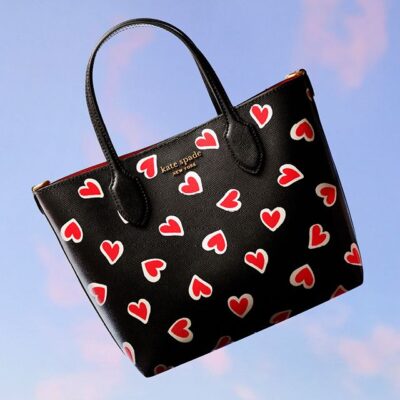 Bleecker Stencil Hearts Medium Crossbody Tote