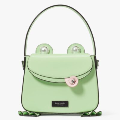 Lily Patent Leather 3D Frog Hobo Bag